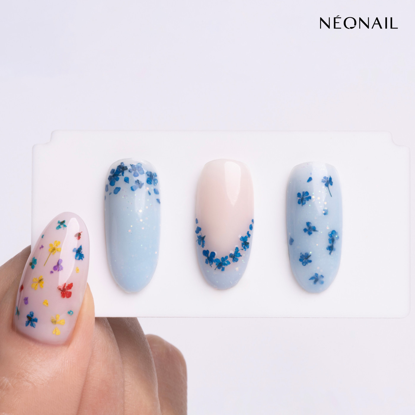 Decorazione Floreale per Unghie 04 Navy